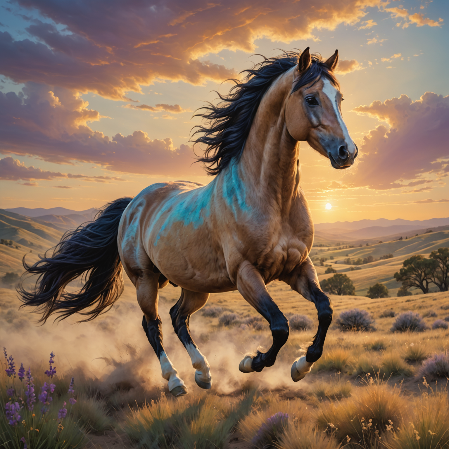 Vbl Horse Galopping Freely