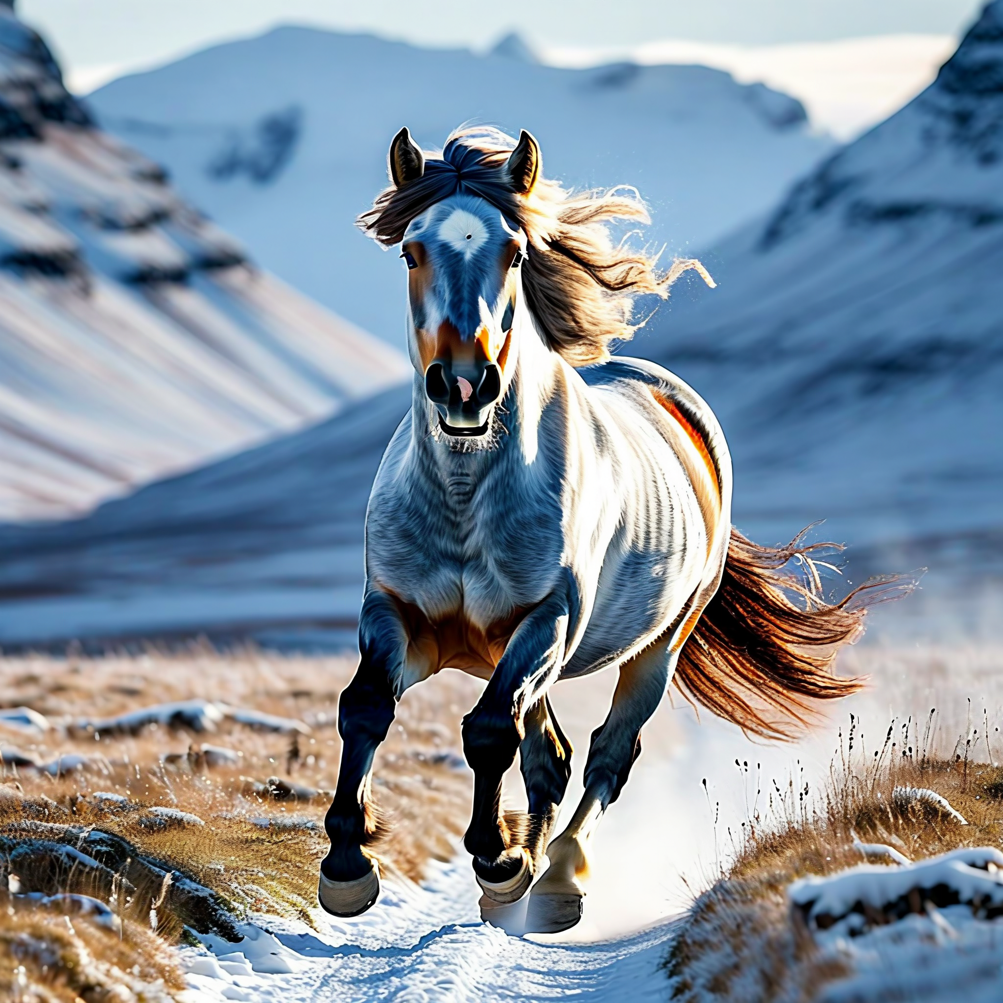 Mountain Spirit's Windswept Journey