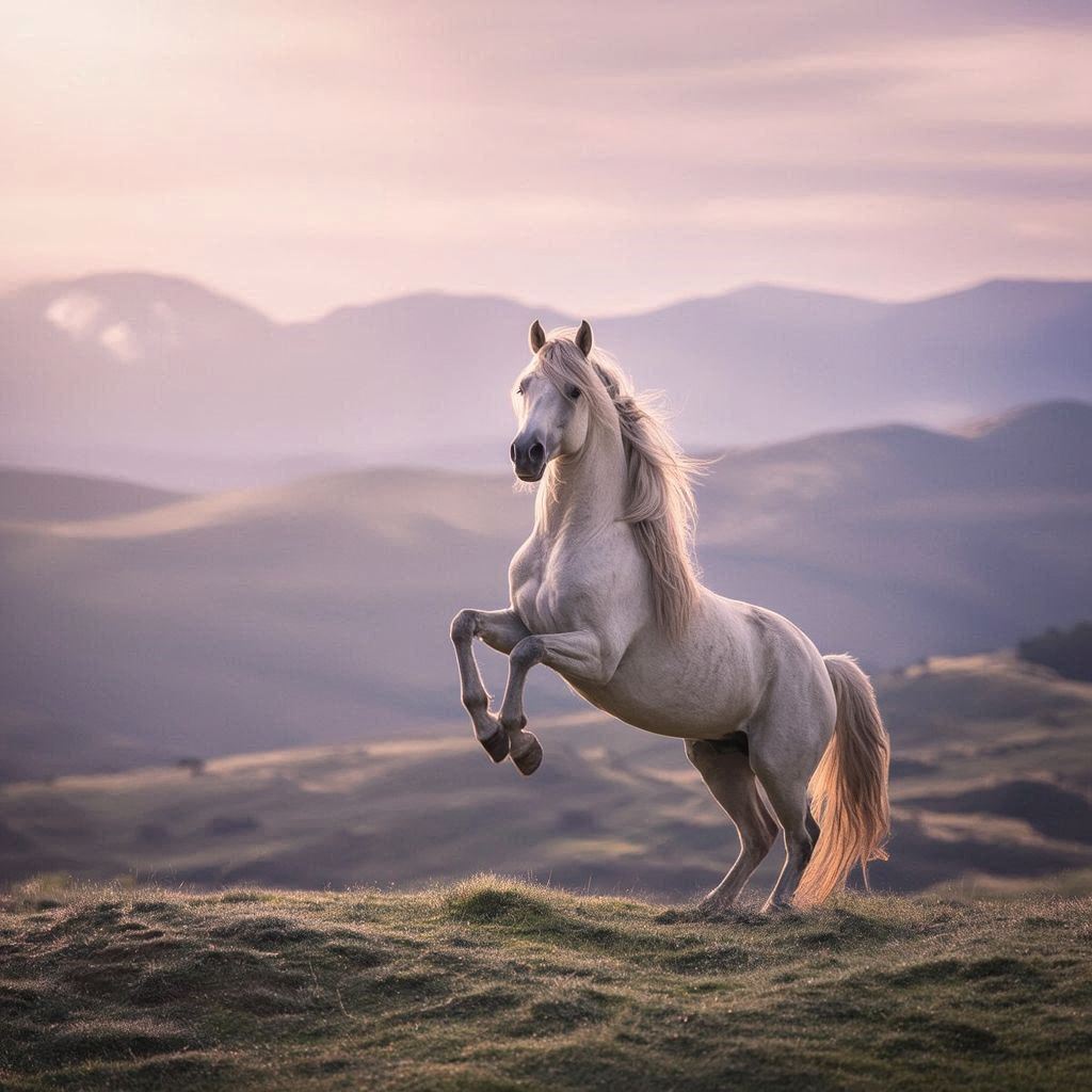 A Rearing Andalusian