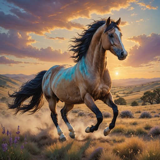 Vbl Horse Galopping Freely