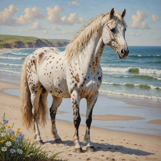 Appaloosa on the Beach